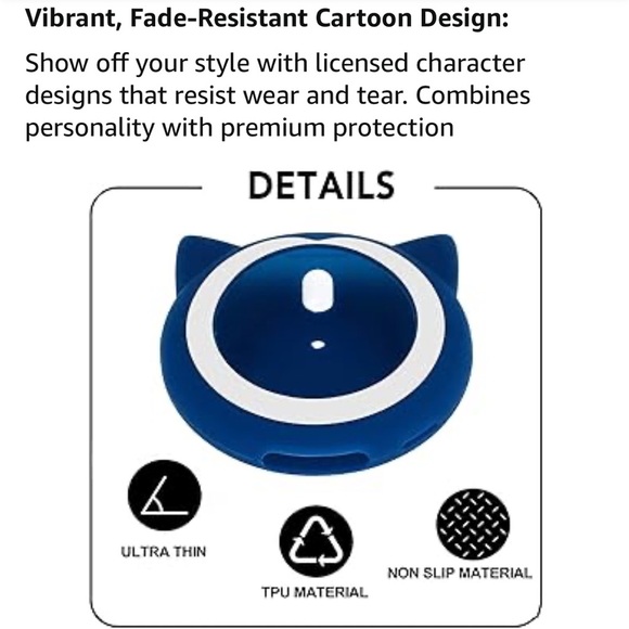 BNWT Blue Silicone Case for Poke GO Plus +, Soft Silicone Wrist Strap Pikachu - Picture 5 of 11